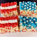 American Flag Rice Krispie Treats