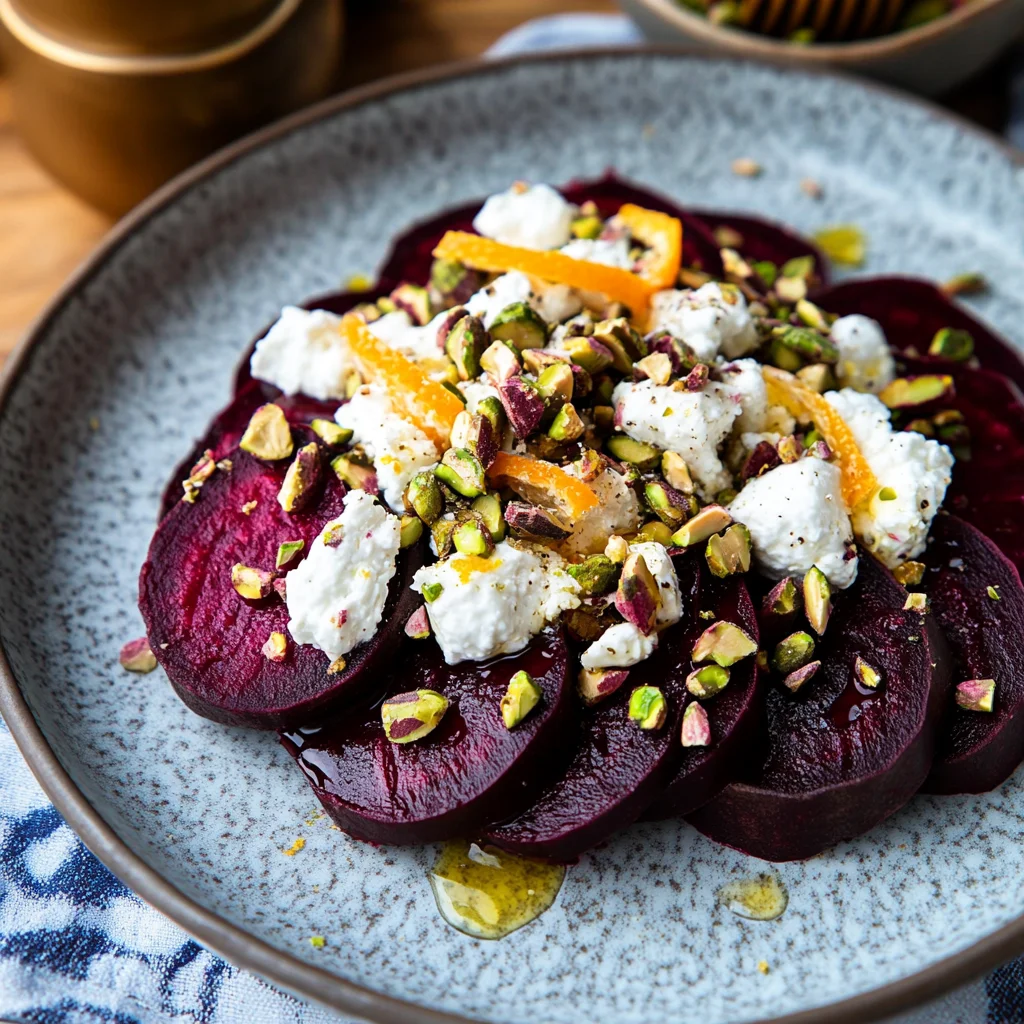 BEET SALAD WITH GOAT CHEESE