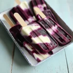Blackberry Lime Cheesecake Popsicles