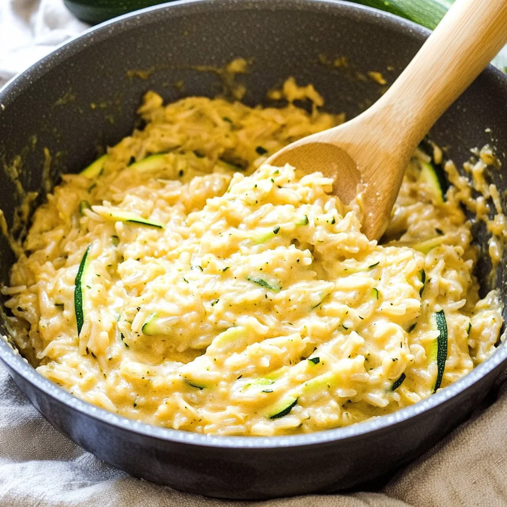 Cheesy Zucchini Brown Rice