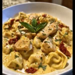 Creamy Chicken Tortellini in Garlic Parmesan Sauce