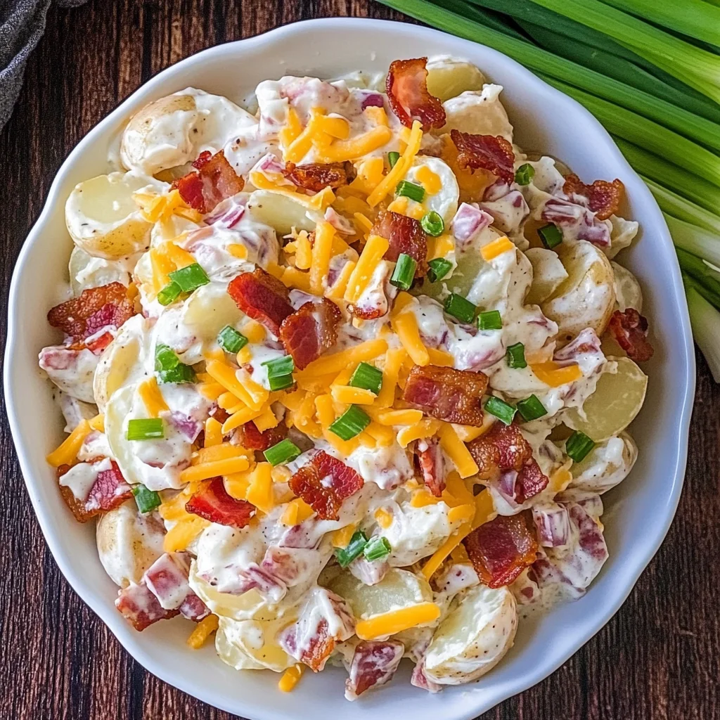Creamy Turkey Bacon Ranch Potato Salad