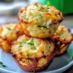 Crispy Parmesan Zucchini Potato Muffins