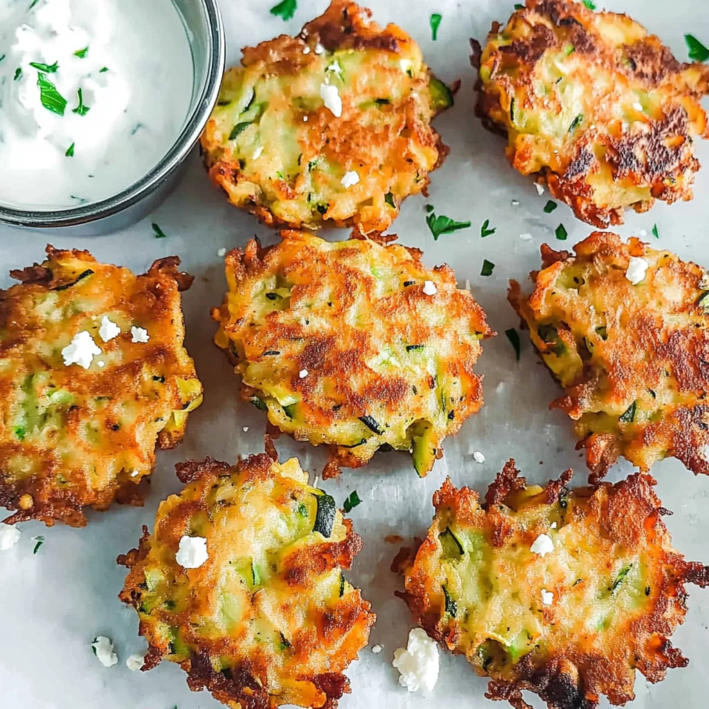 Crispy Zucchini Fritters Recipe (Kolokithokeftedes)