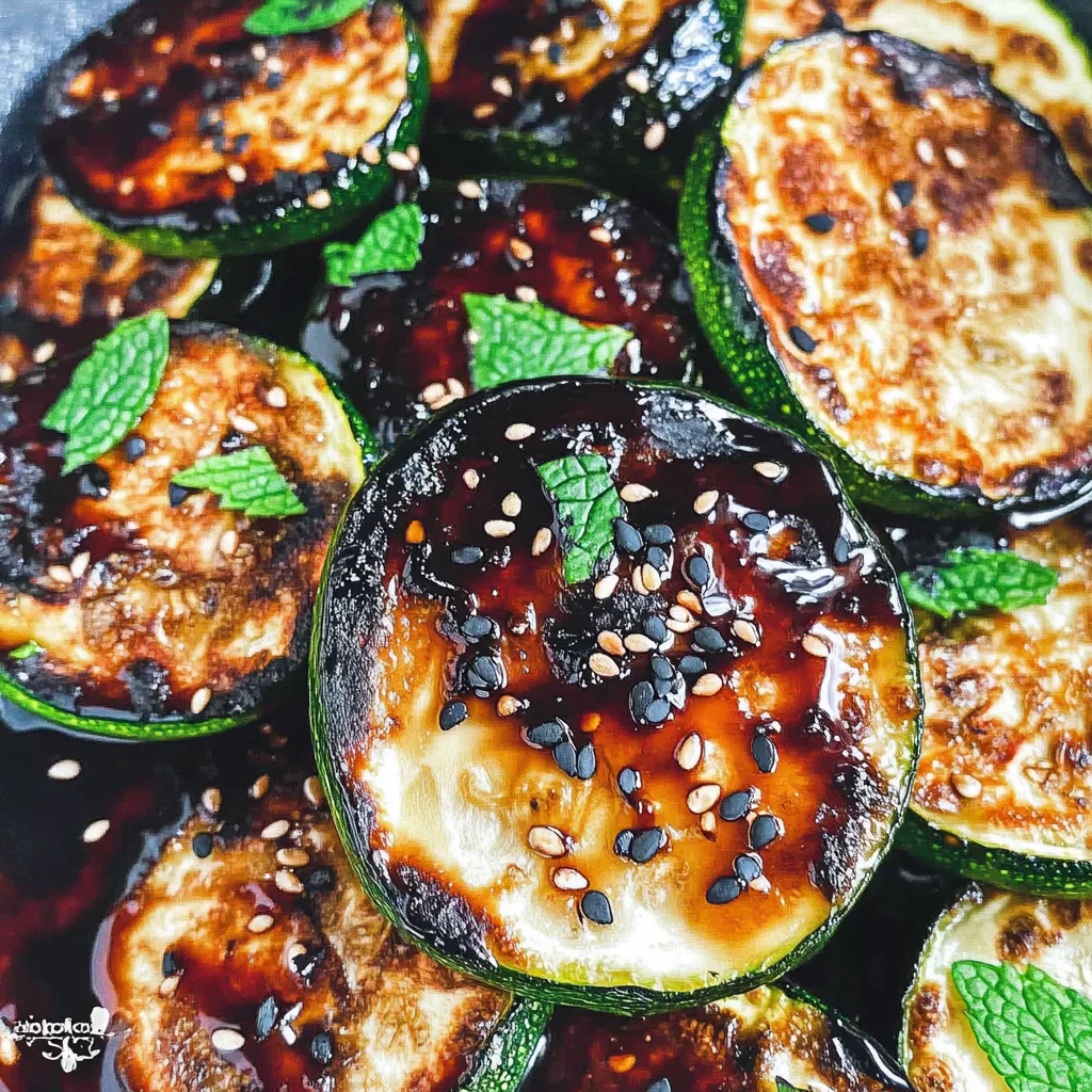 Easy Skillet Zucchini Recipe with Balsamic Reduction