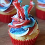 Fourth of July Firecracker Cupcakes