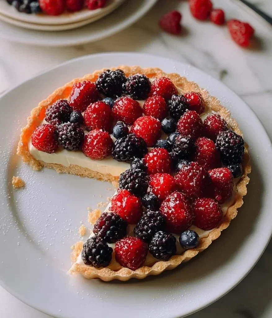 Fresh Berry Tart with Sweet Mascarpone Filling
