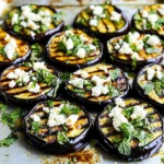 Grilled Eggplant with Feta and Herbs
