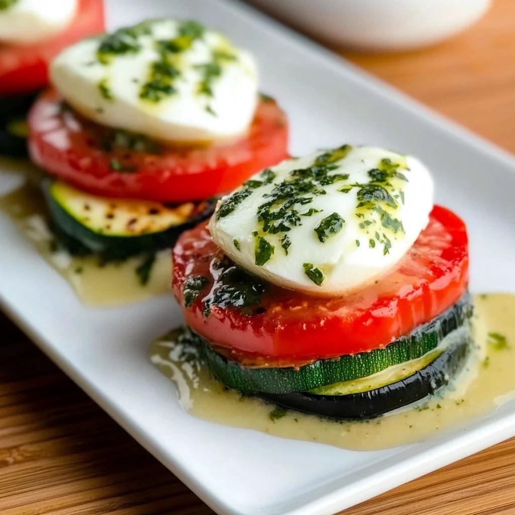 Grilled Zucchini Caprese Salad