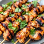 Honey Beer BBQ Chicken Skewers