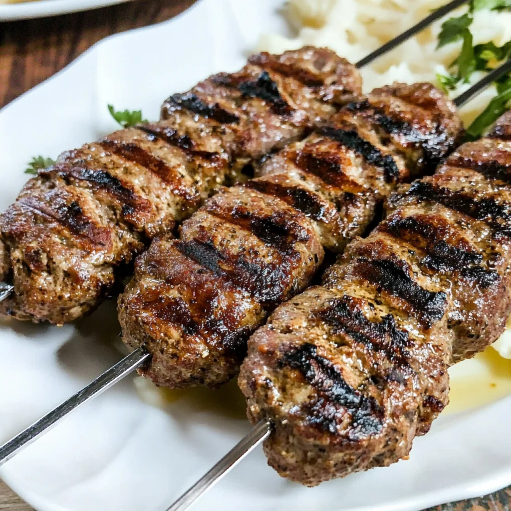 Kabob Koobideh (Persian Ground Beef Kabobs)