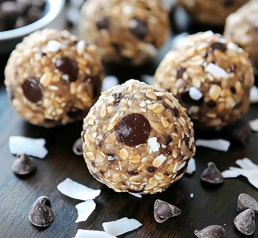 No Bake Chocolate Chip Energy Bites