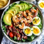 Shrimp Cobb Salad with Lemon Garlic Vinaigrette