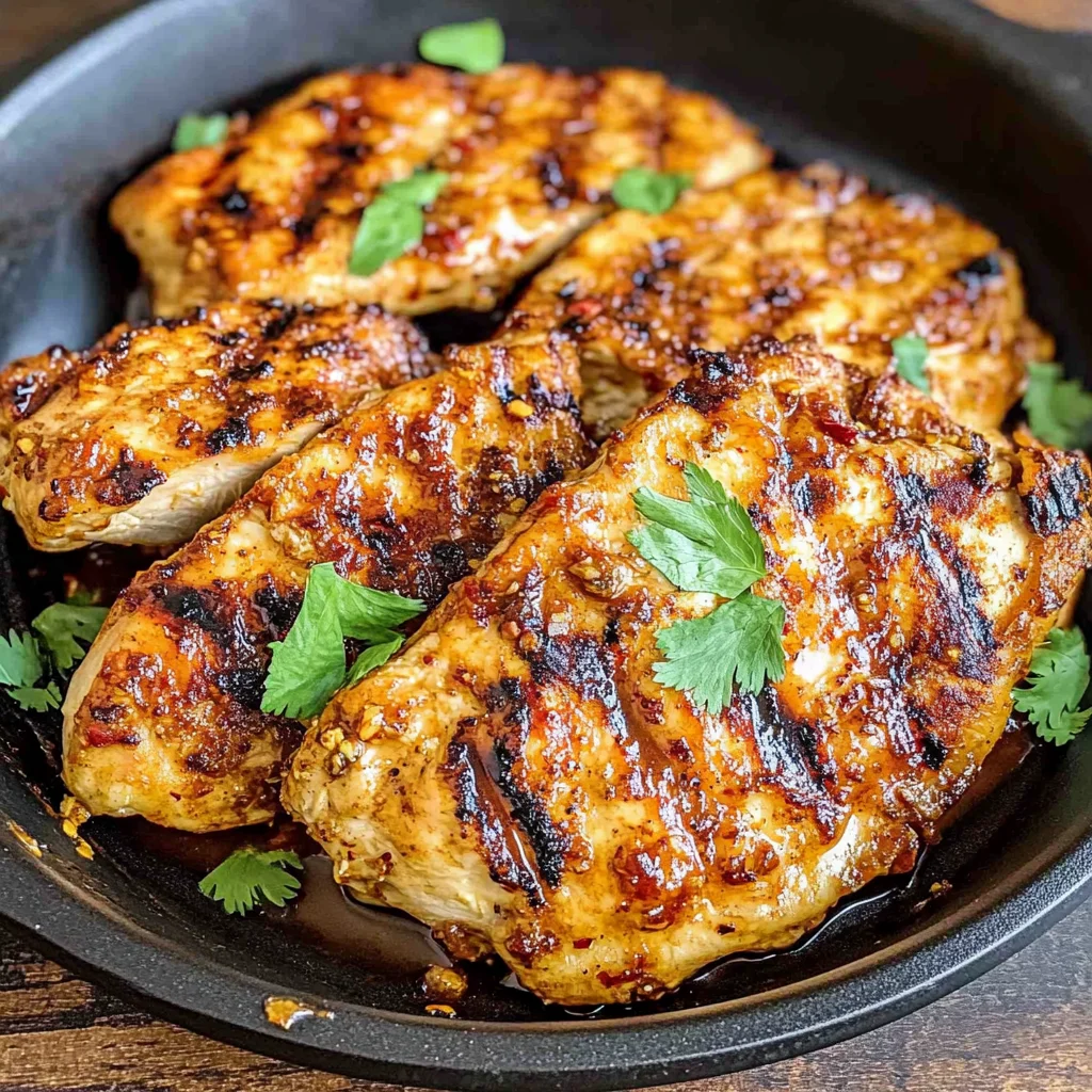 Sweet and Spicy Italian BBQ Grilled Chicken