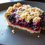 Almond Oat Crumble Blackberry Pie