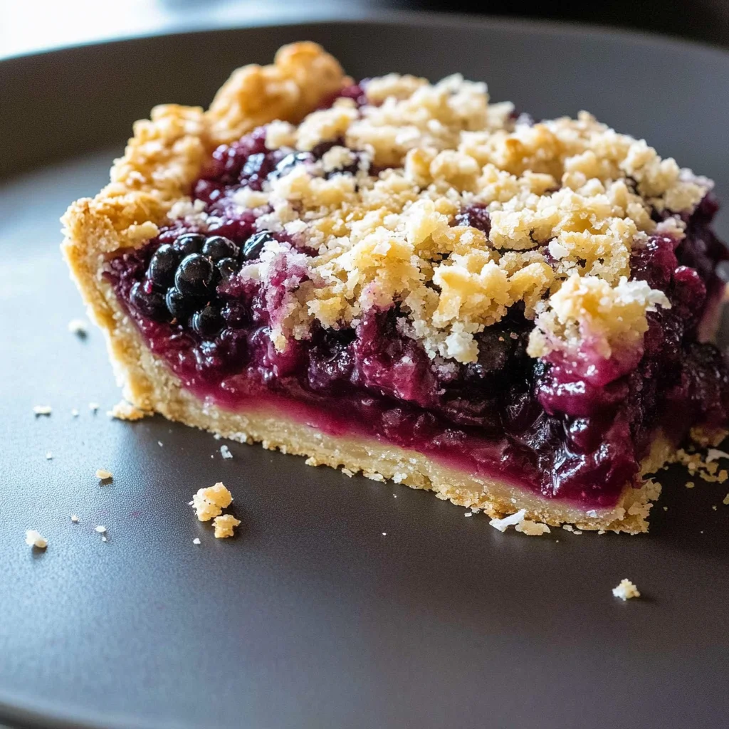 Almond Oat Crumble Blackberry Pie