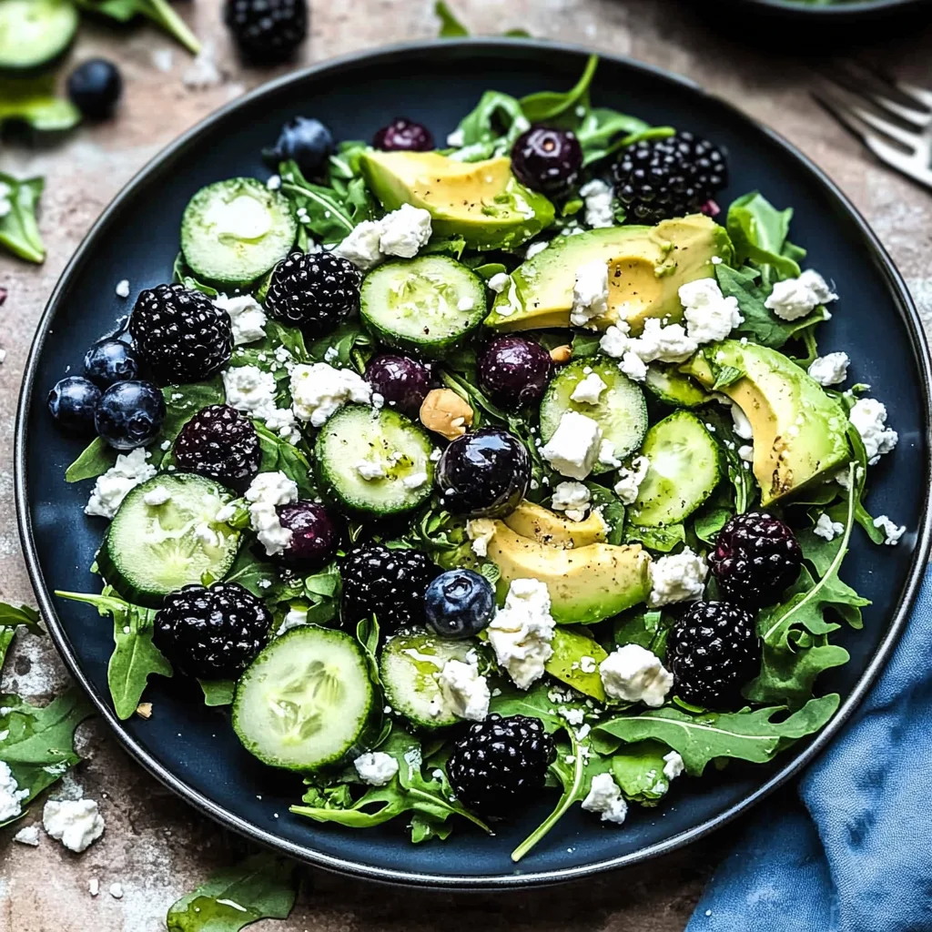 Blackberry, Avocado and Arugula Salad