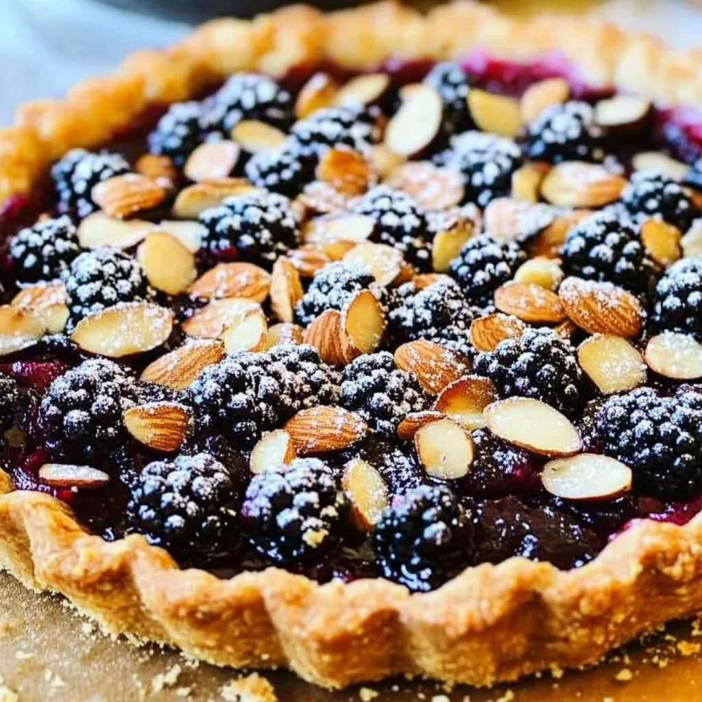 Blackberry Tart with Toasted Almonds