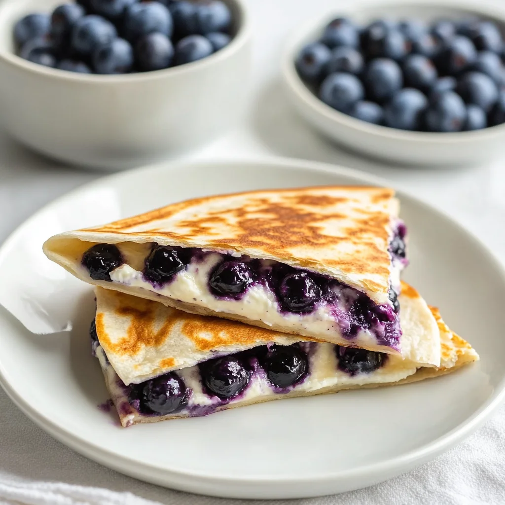 Blueberry Breakfast Quesadilla