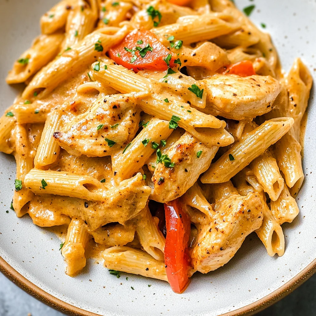 Cashew Cream Cajun Chicken Pasta - Dairy Free!