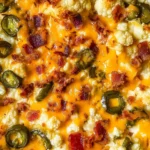 Cauliflower Jalapeno Popper Casserole