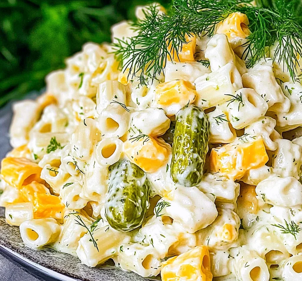 Dill Pickle Pasta Salad