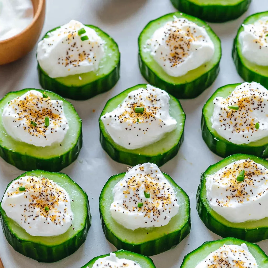 Everything Bagel Cucumber Bites
