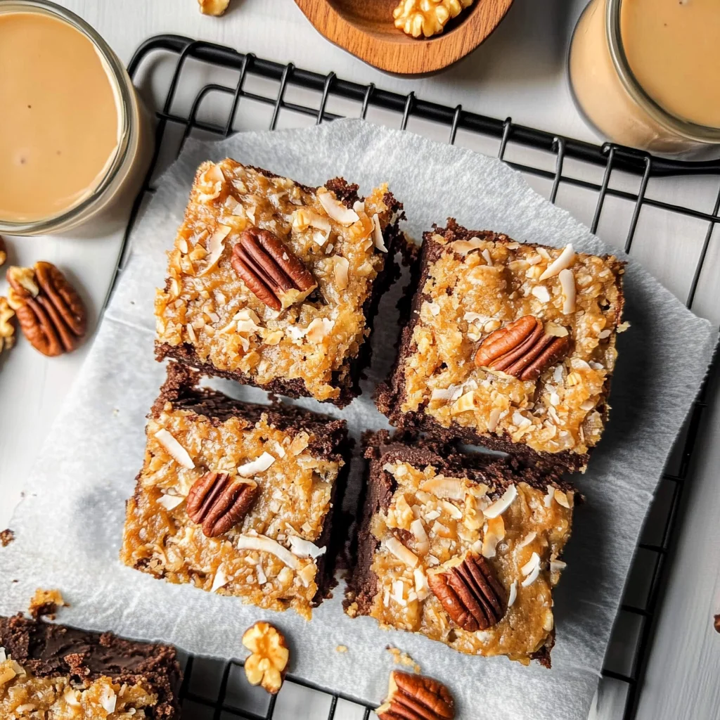 German Chocolate Cake Brownies
