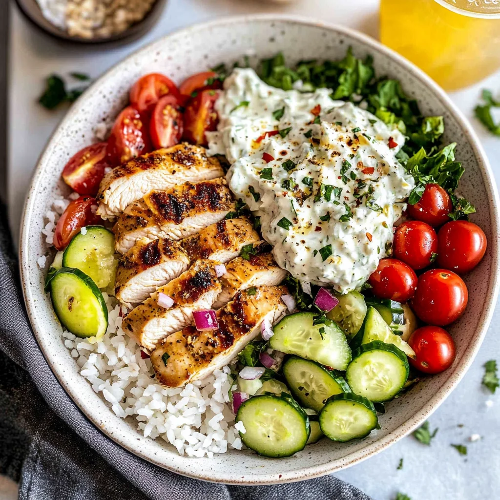 Greek Chicken Bowls