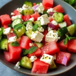 Greek Watermelon Salad