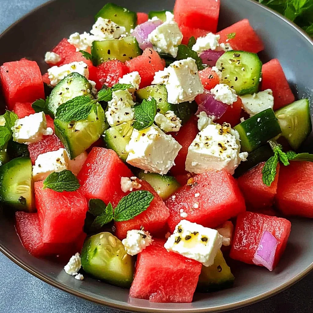 Greek Watermelon Salad