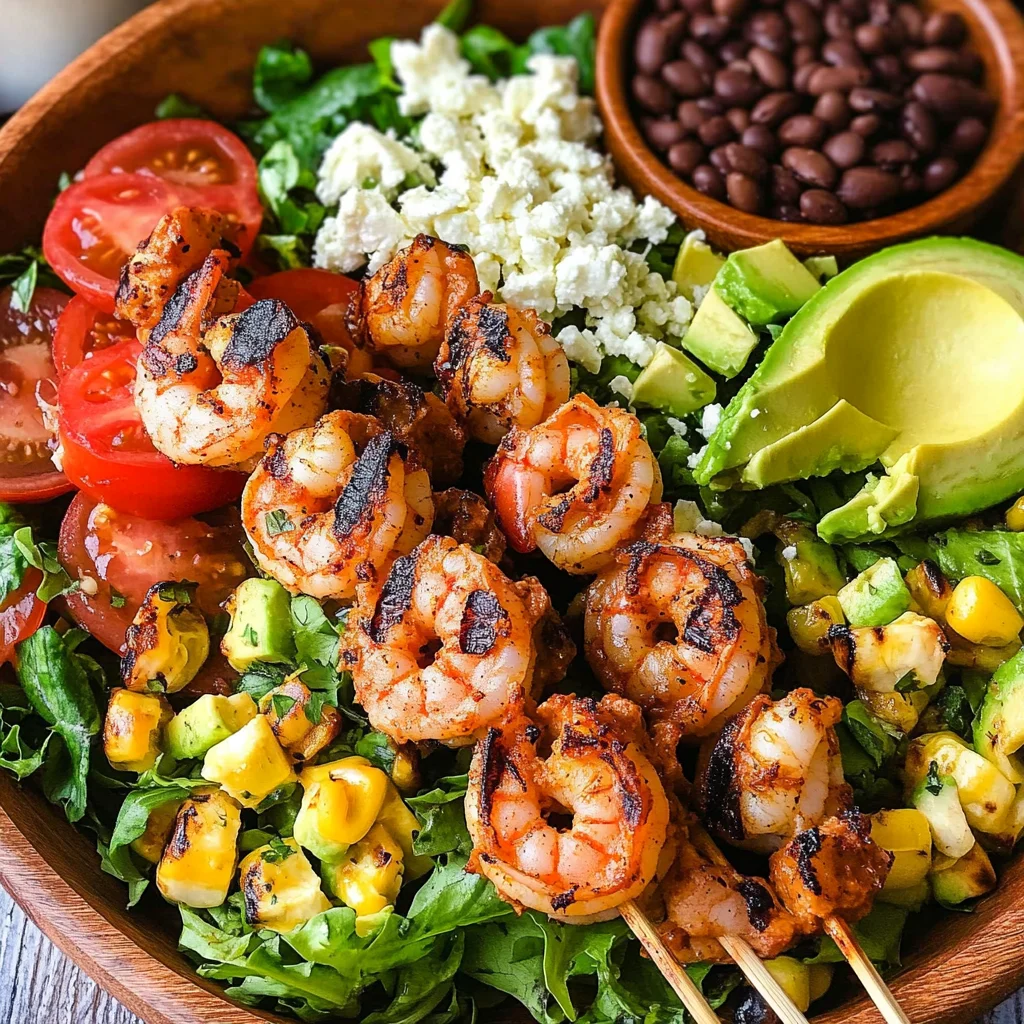 Grilled Mexican Shrimp Salad