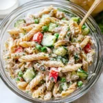Healthy Tuna Pasta Salad with Peas (Serve Cold)