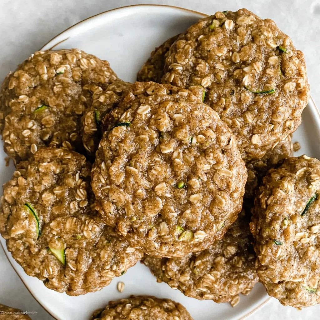 Healthy Zucchini Oatmeal Cookies