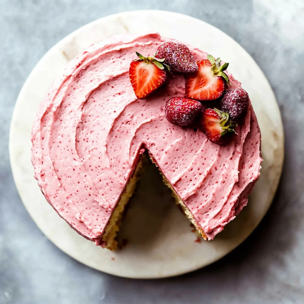 Homemade Strawberry Cake