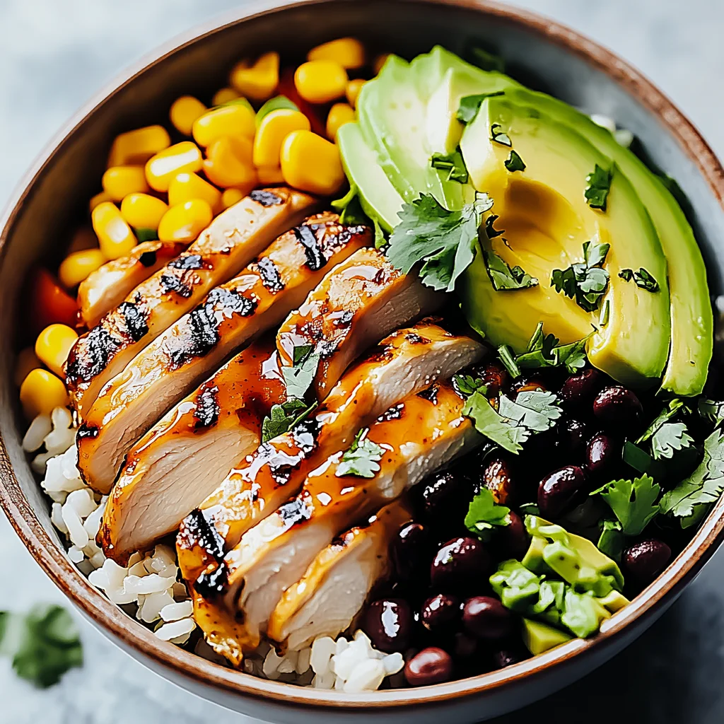 Honey Chipotle Chicken Rice Bowls