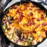 Keto BBQ Chicken Casserole