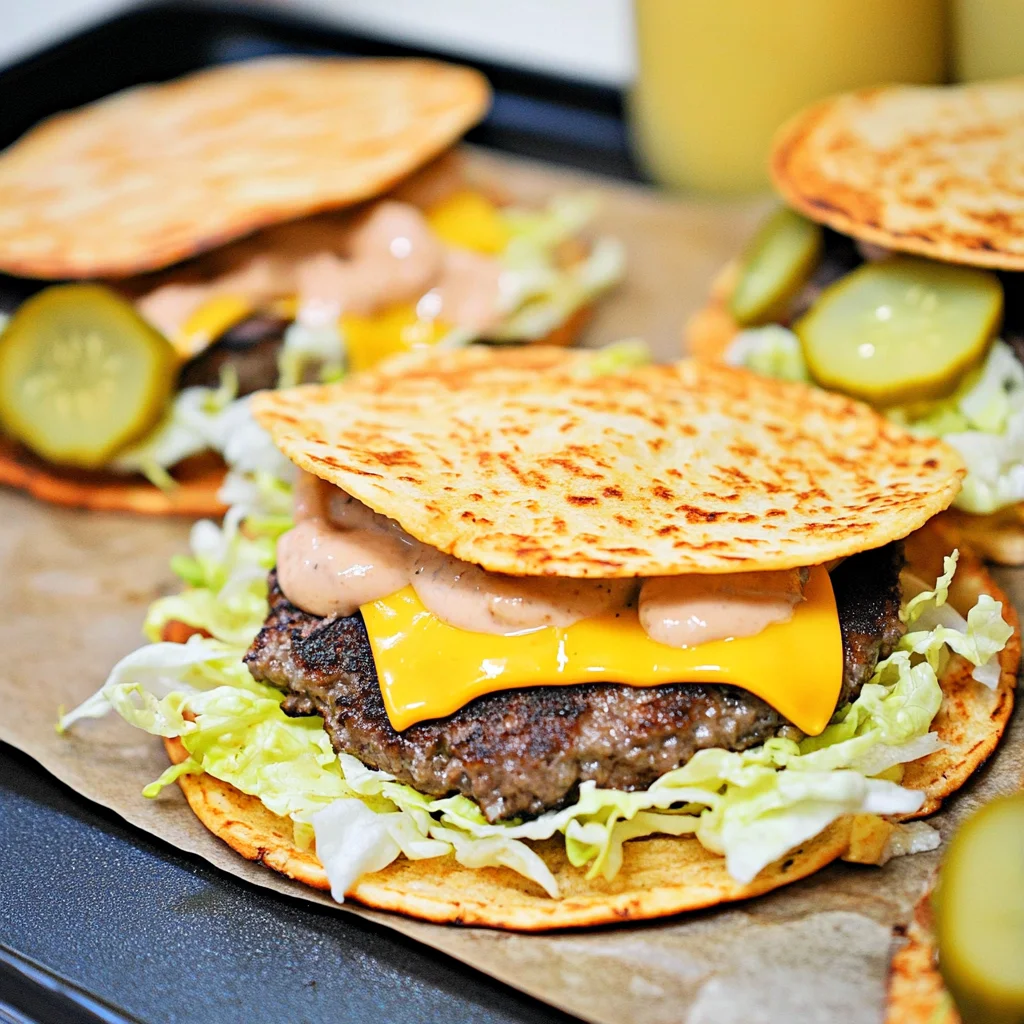 Keto Big Mac Smash Burgers