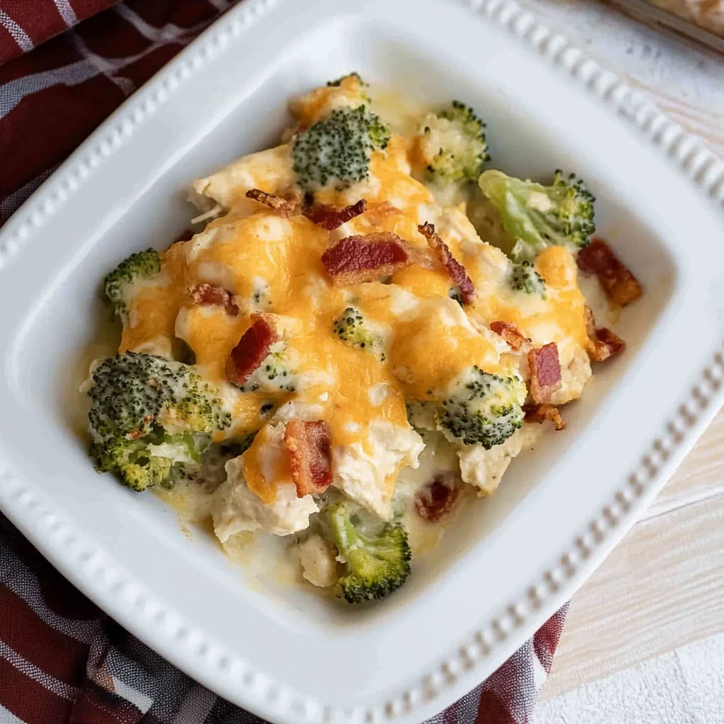 Keto Chicken Bacon Ranch Casserole