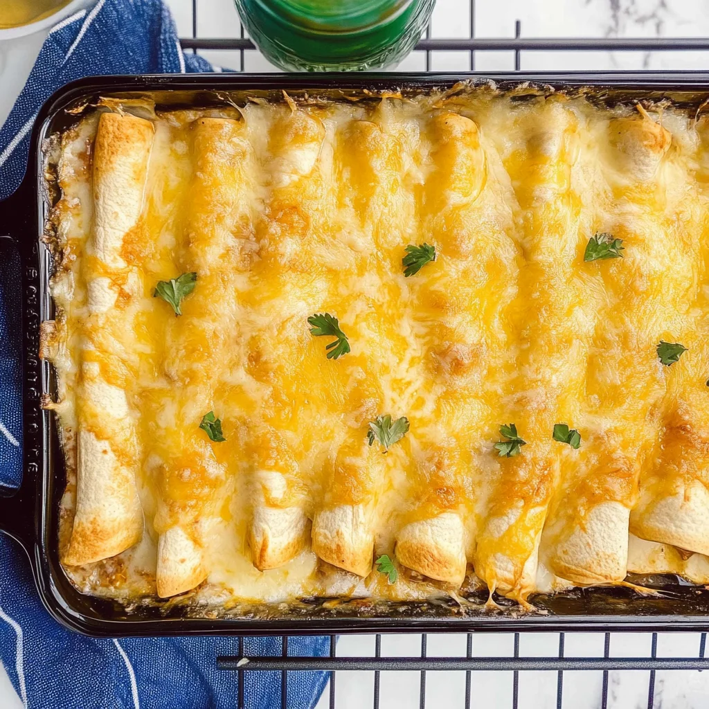 Low Carb White Chicken Enchiladas