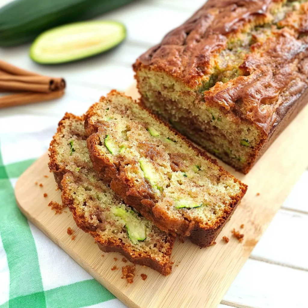 Moist and Delicious Cinnamon Swirl Zucchini Bread