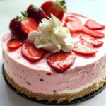 No Bake Strawberry Cheesecake