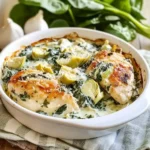 Spinach Artichoke Chicken with Cottage Cheese