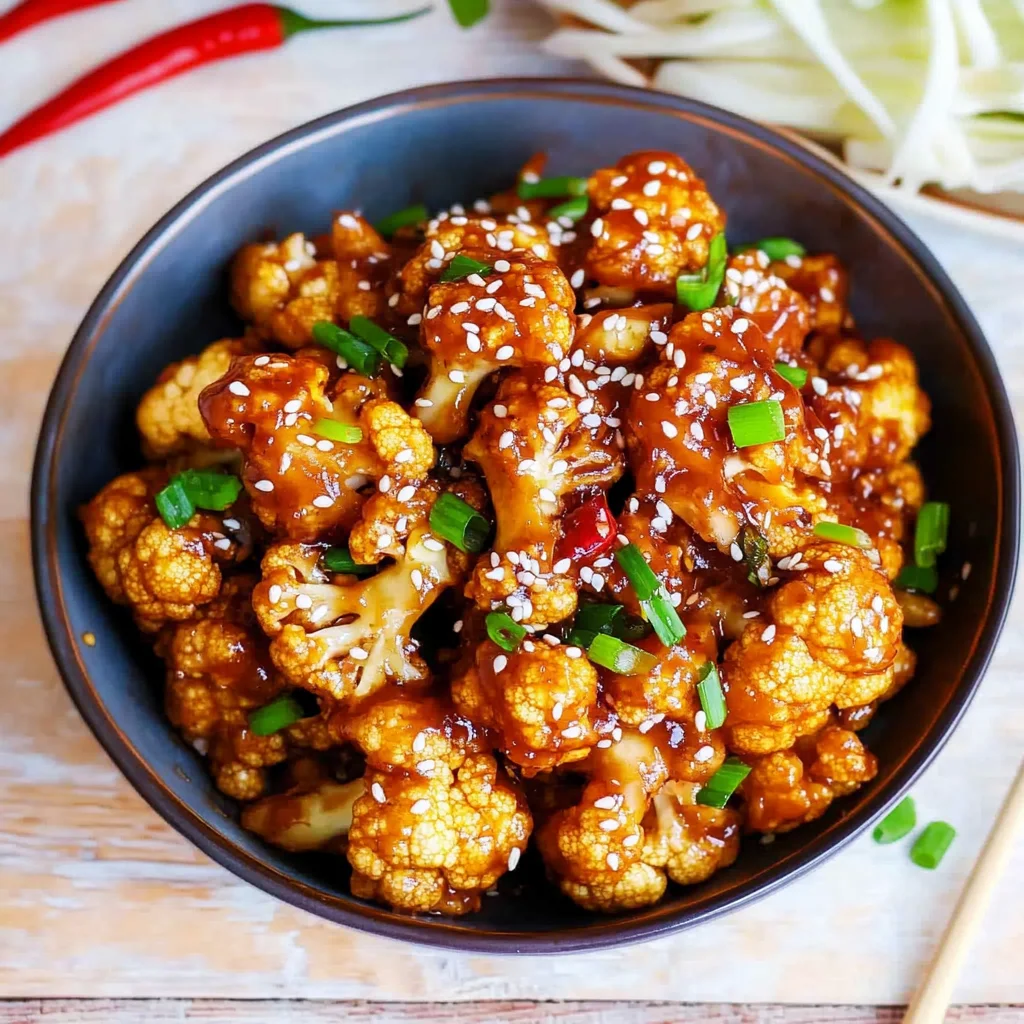 Sticky Sesame Cauliflower