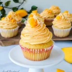 Tropical Mango Vanilla Cupcakes
