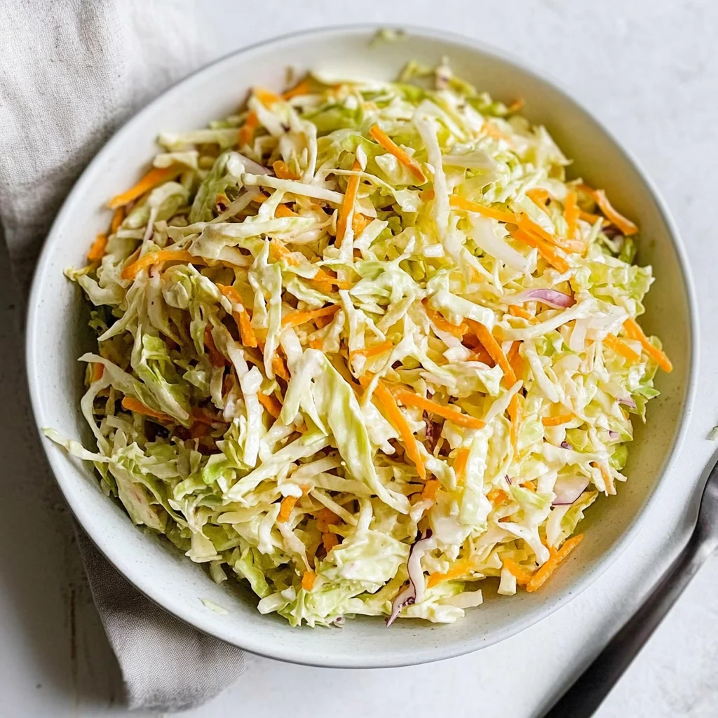 Vinegar Coleslaw Recipe (No Mayo Coleslaw)