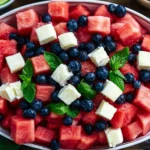 Watermelon Blueberry Salad