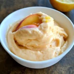 5-Minute Healthy Peach Frozen Yogurt