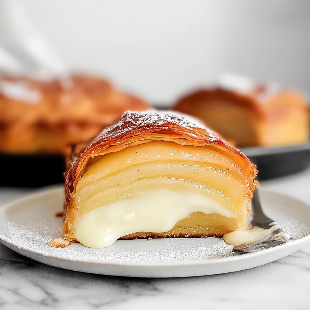 Apple Mille Feuille with Vanilla Custard (gluten-free)