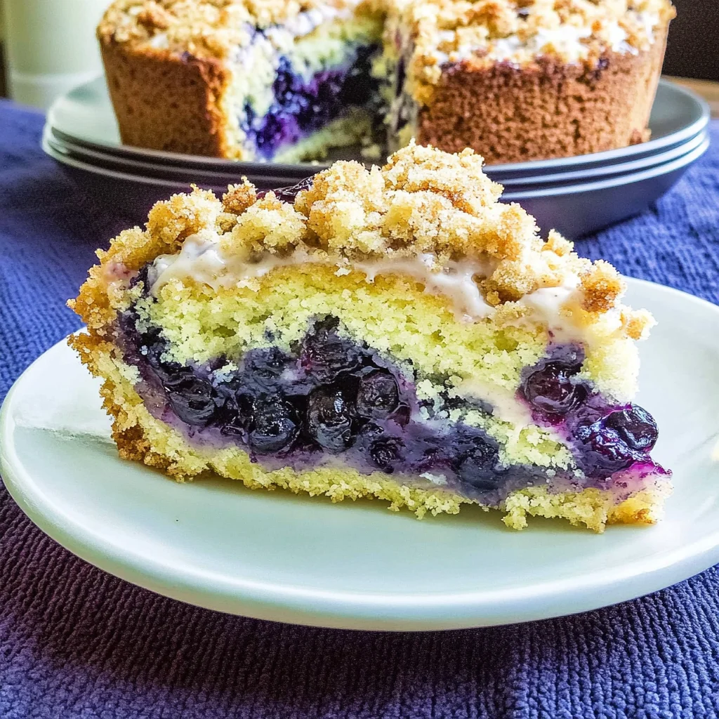 Blueberry Cream Cheese Crumb Cake